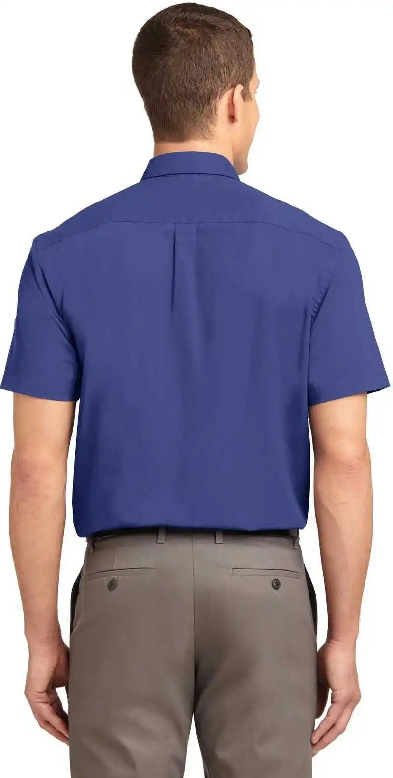 Port Authority Tls508 Tall Short Sleeve Easy Care Shirt Mediterranean Blue