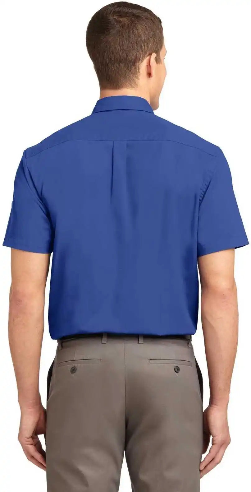 Port Authority Tls508 Tall Short Sleeve Easy Care Shirt Royal Classic Navy