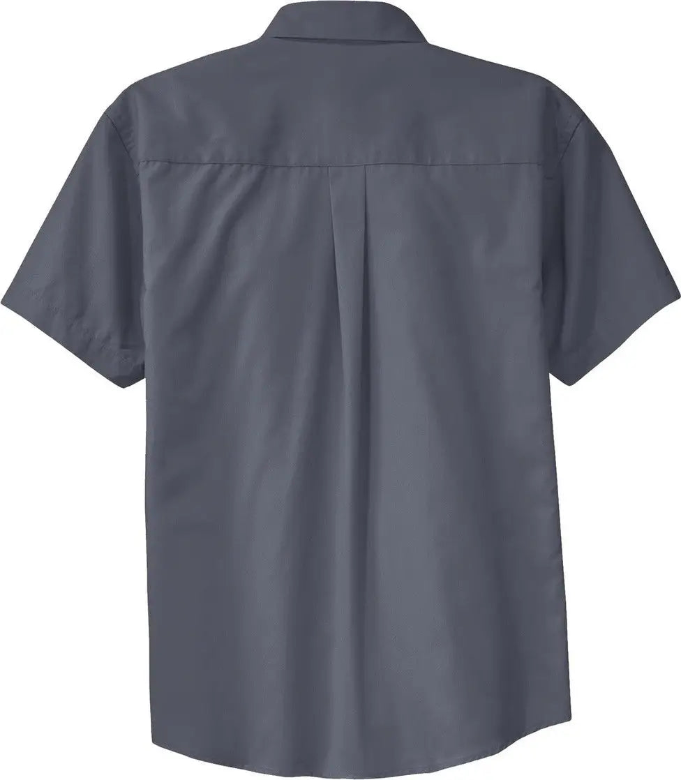 Port Authority Tls508 Tall Short Sleeve Easy Care Shirt - Steel Gray Light Stone