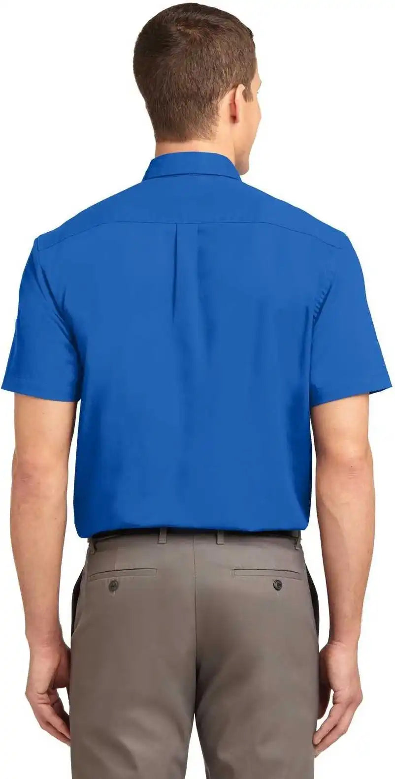 Port Authority Tls508 Tall Short Sleeve Easy Care Shirt Strong Blue