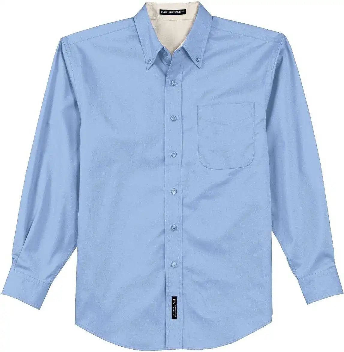 Port Authority Tls608 Tall Long Sleeve Easy Care Shirt Light Blue Stone