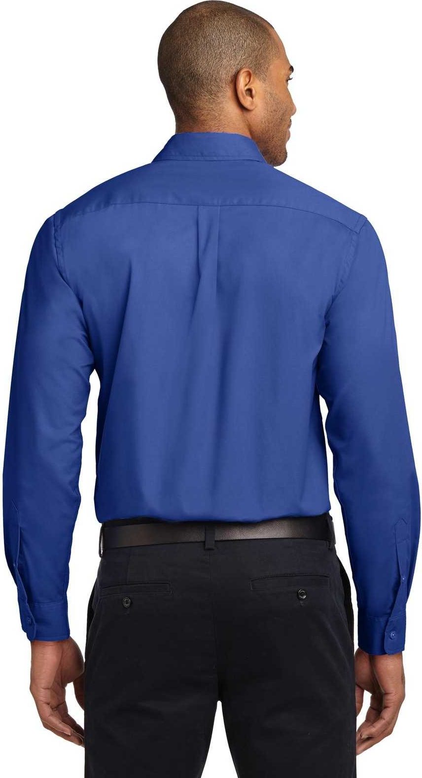 Port Authority Tls608 Tall Long Sleeve Easy Care Shirt - Royal Classic Navy