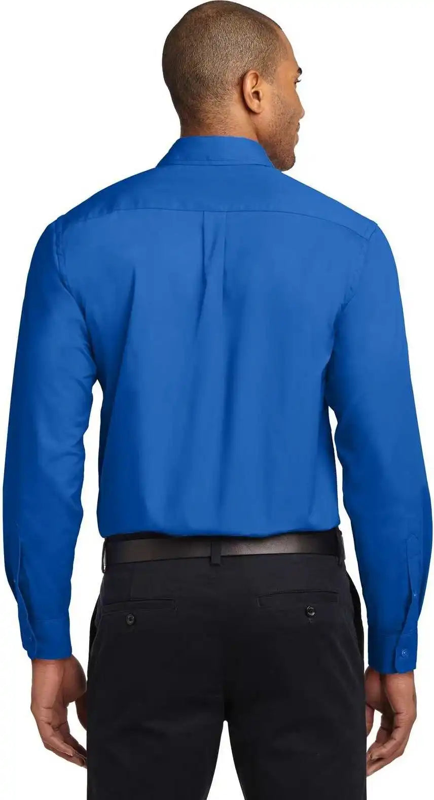 Port Authority Tls608 Tall Long Sleeve Easy Care Shirt Strong Blue