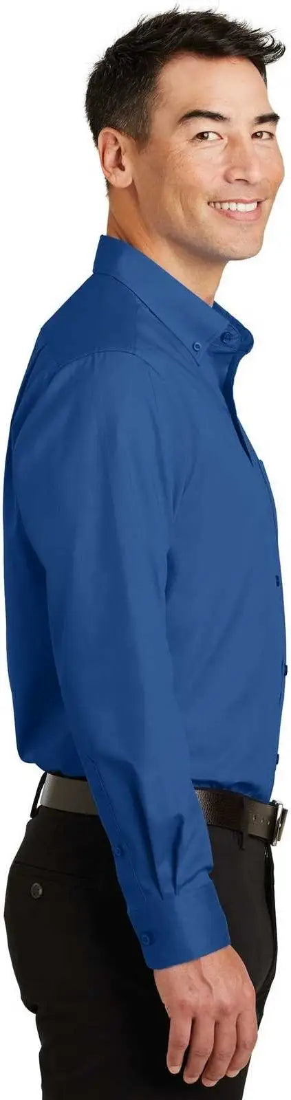 Port Authority Ts663 Tall Superpro Twill Shirt - True Blue