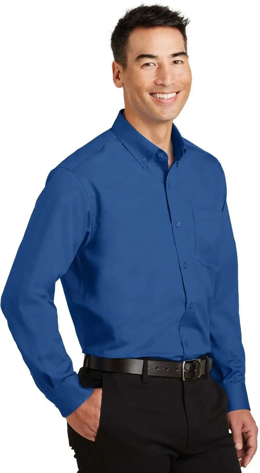 Port Authority Ts663 Tall Superpro Twill Shirt - True Blue