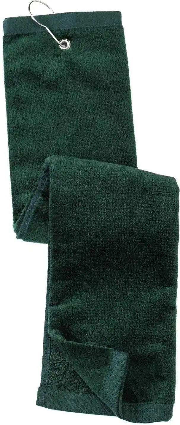 Port Authority Tw50 Grommeted Tri-fold Golf Towel - Hunter - Forest / one Size Fits Most