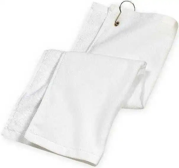 Port Authority Tw51 Grommeted Golf Towel - White - one Size Fits Most