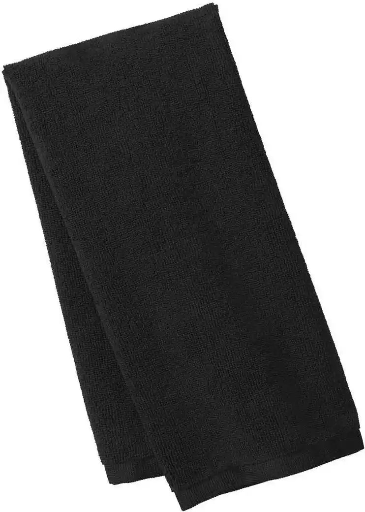 Port Authority Tw540 Microfiber Golf Towel - Black - one Size Fits Most