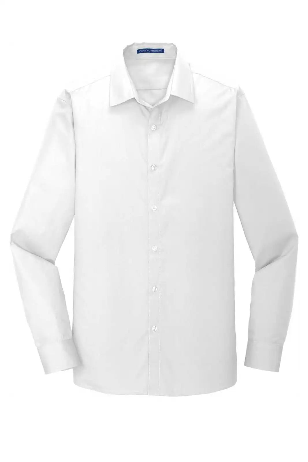 Port Authority W103 Slim Fit Carefree Poplin Shirt - White