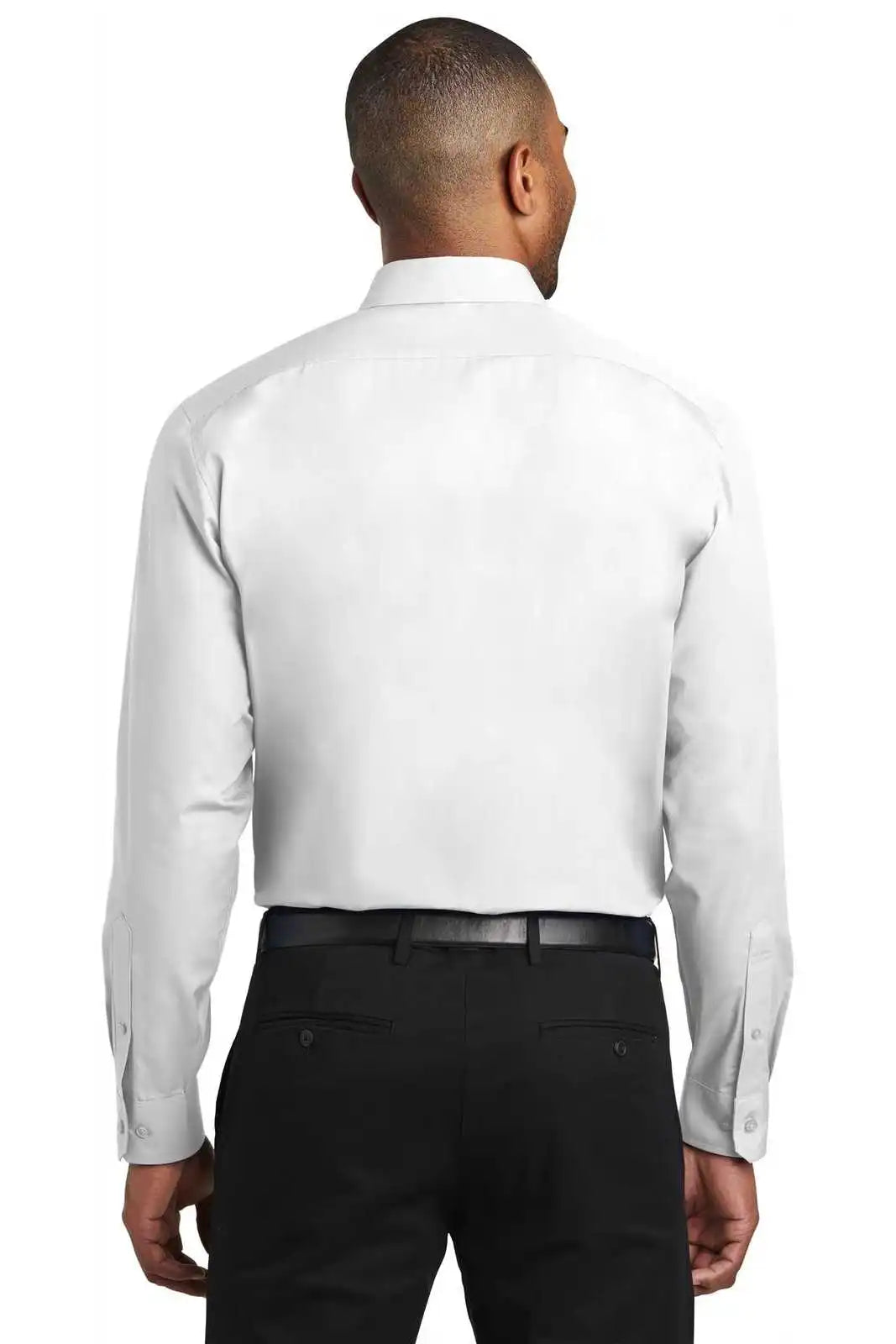 Port Authority W103 Slim Fit Carefree Poplin Shirt - White