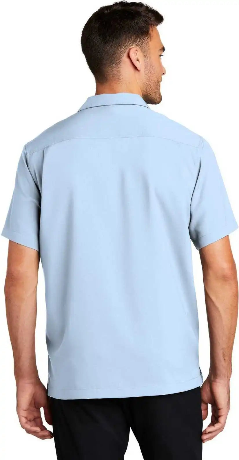 Port Authority W400 Short Sleeve Performance Staff Shirt - Cloud Blue