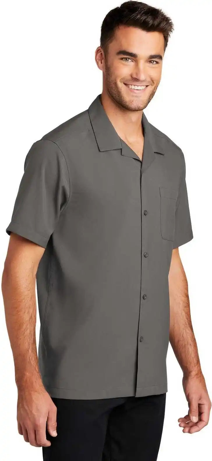 Port Authority W400 Short Sleeve Performance Staff Shirt Graphite