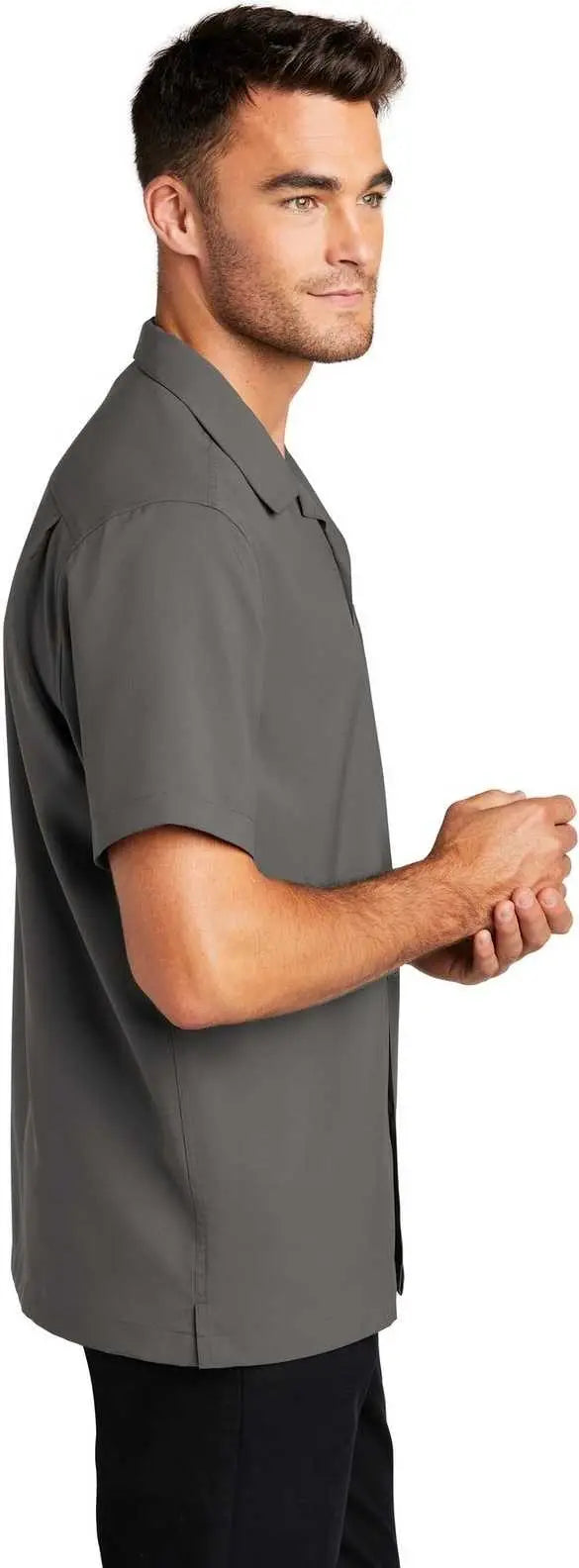 Port Authority W400 Short Sleeve Performance Staff Shirt - Graphite