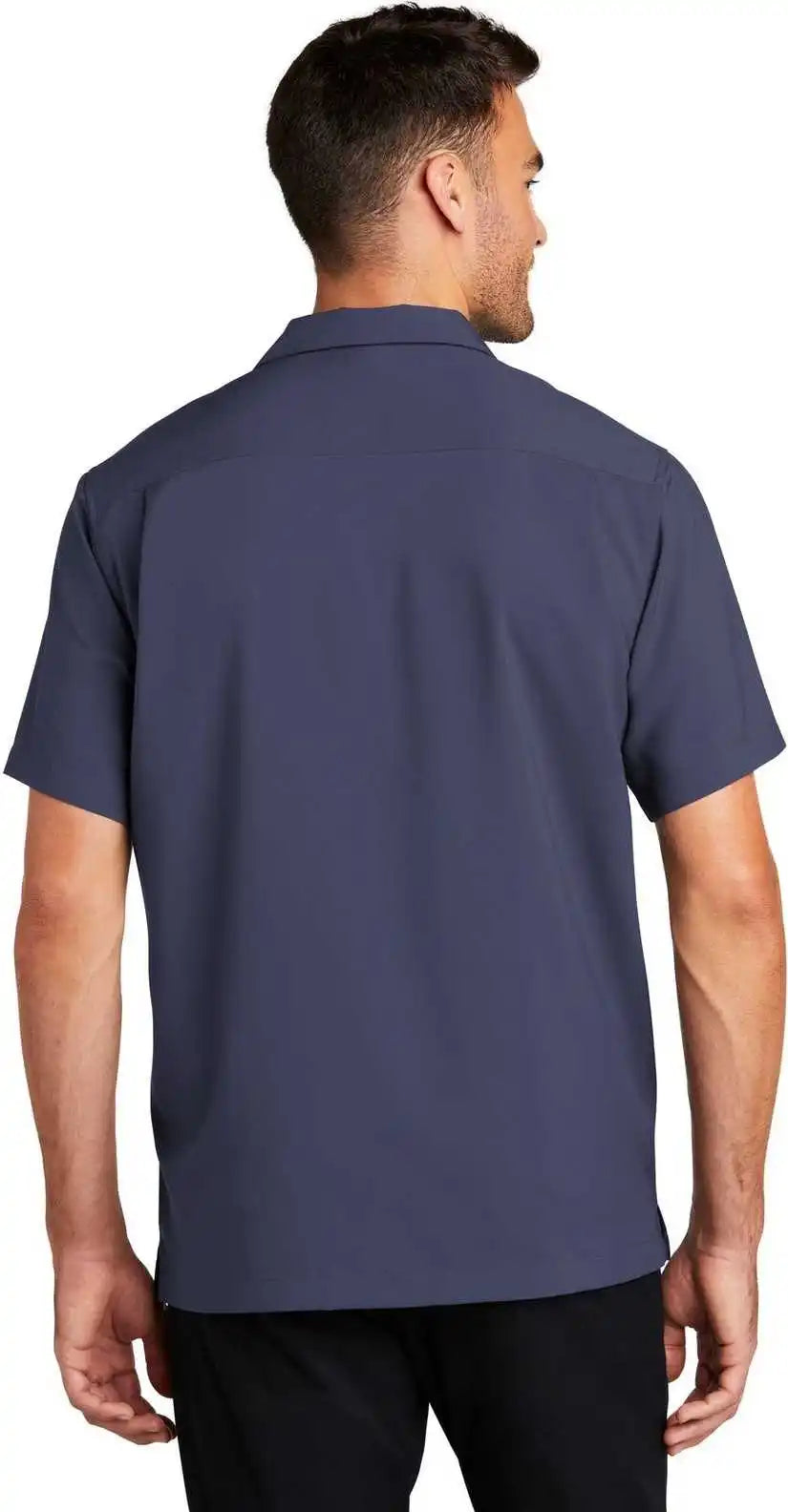 Port Authority W400 Short Sleeve Performance Staff Shirt True Navy