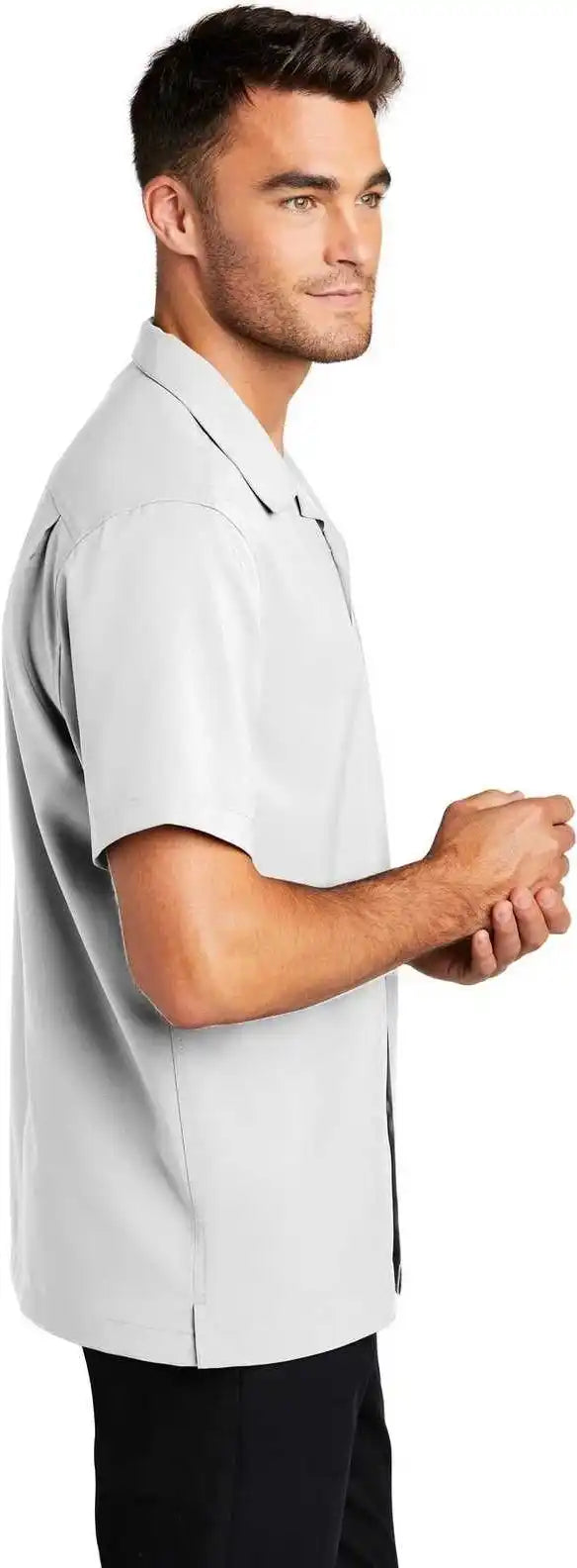 Port Authority W400 Short Sleeve Performance Staff Shirt - White