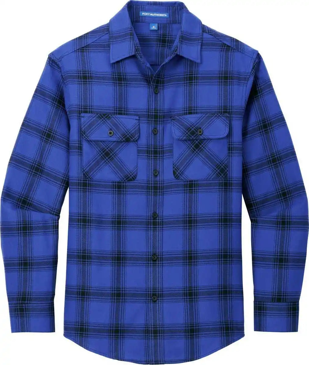 Port Authority W668 Plaid Flannel Shirt - Ry/bkoppld