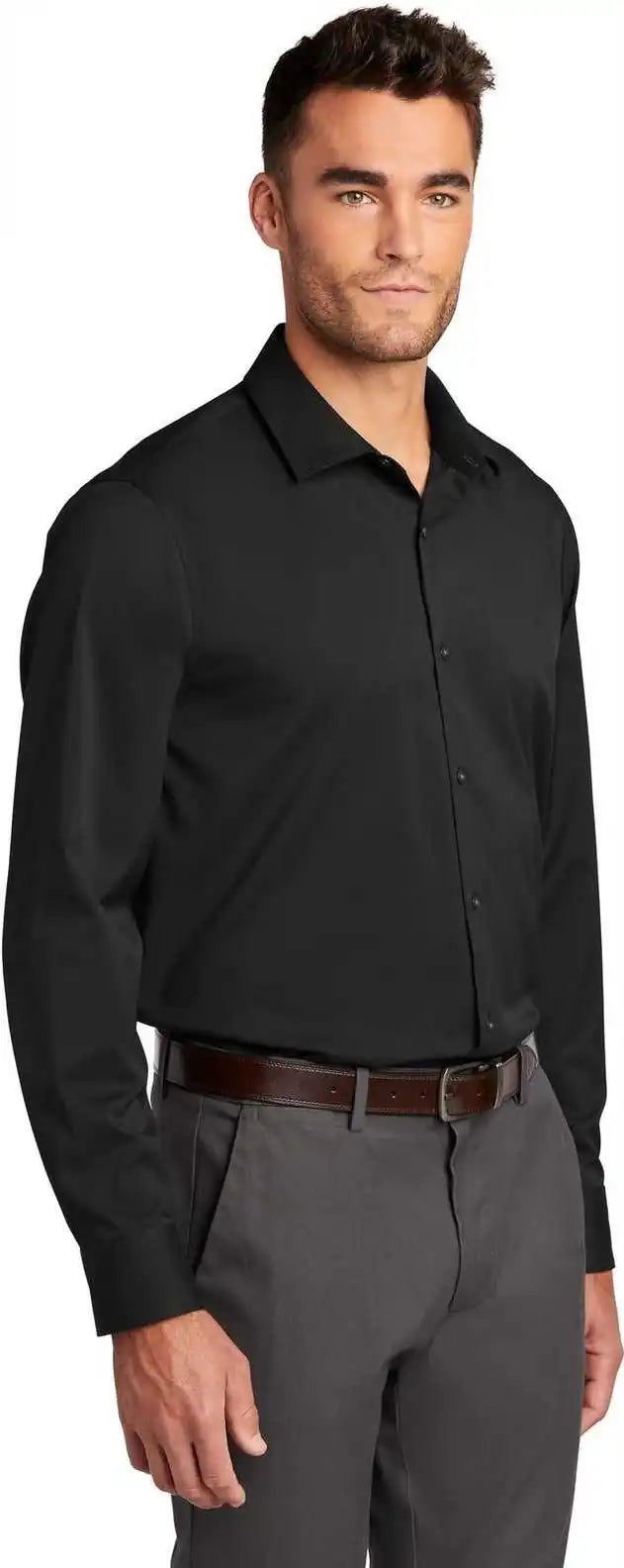 Port Authority W680 City Stretch Shirt Black