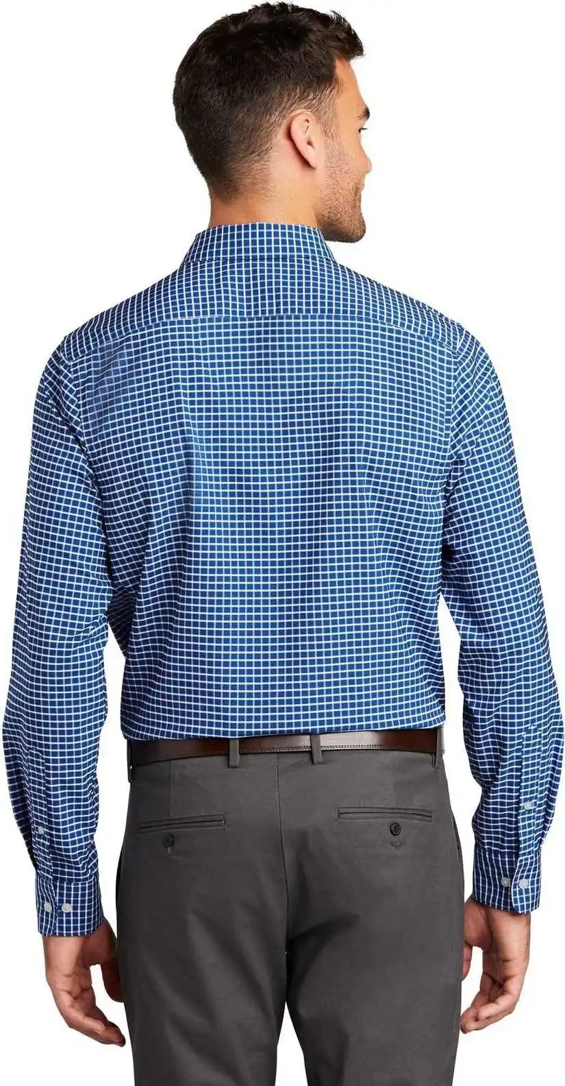 Port Authority W680 City Stretch Shirt - True Blue White
