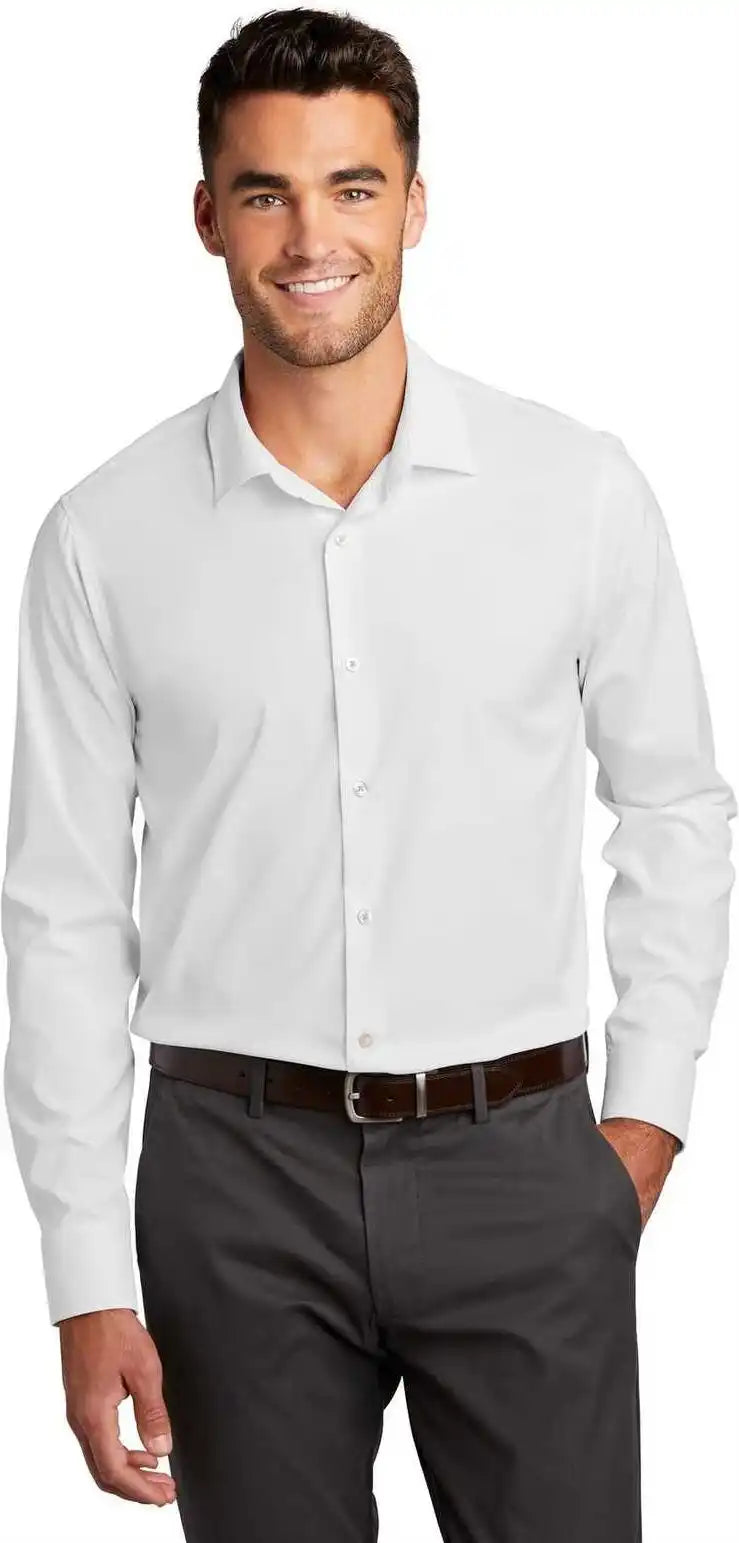 Port Authority W680 City Stretch Shirt White