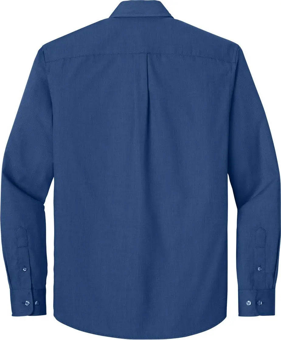 Port Authority W816 Long Sleeve Nailhead Easy Care Shirt - Mediterranean Blue