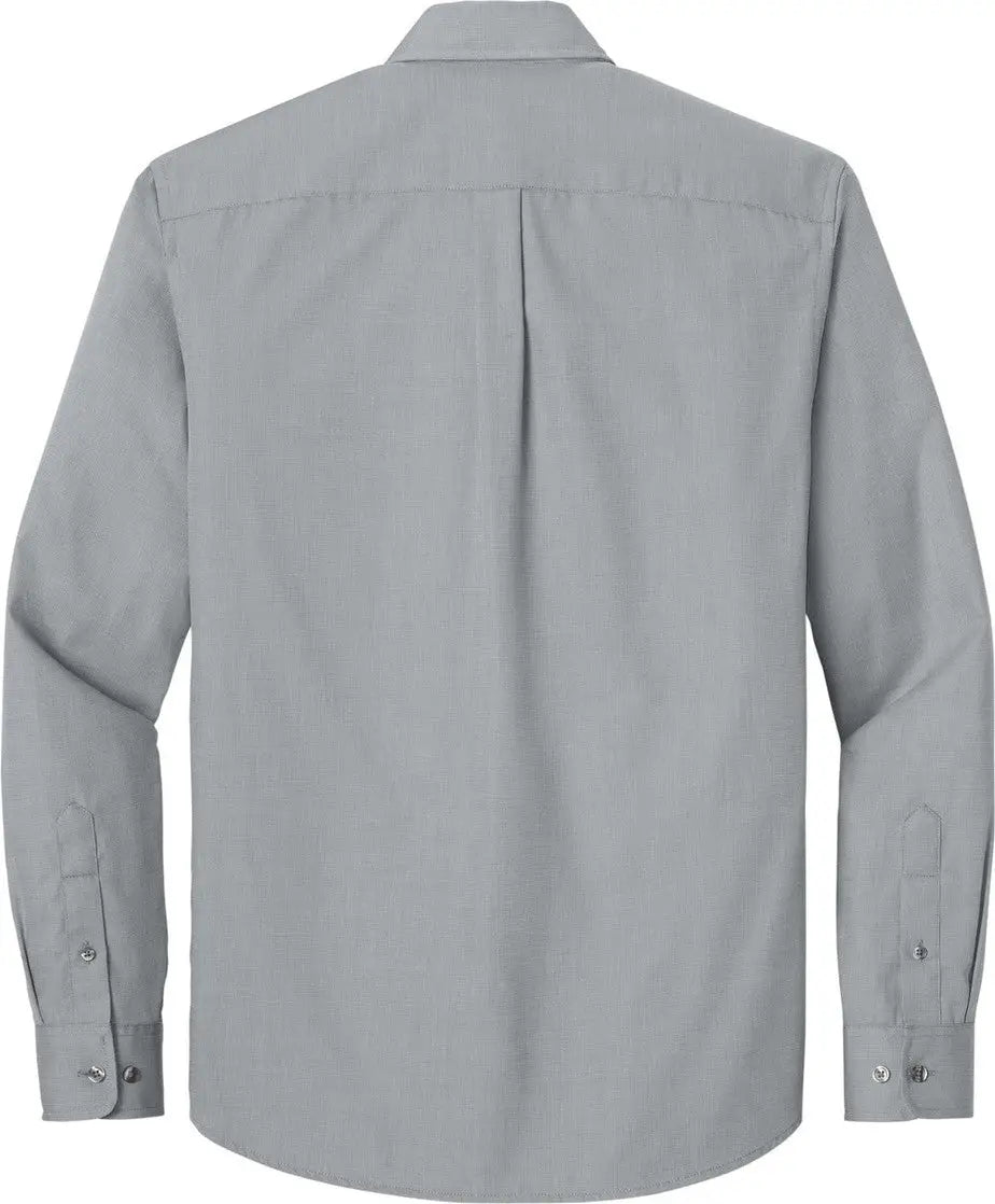 Port Authority W816 Long Sleeve Nailhead Easy Care Shirt - Gusty Gray