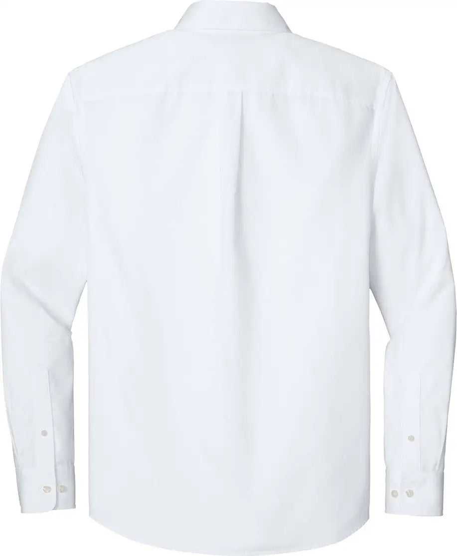 Port Authority W816 Long Sleeve Nailhead Easy Care Shirt - White