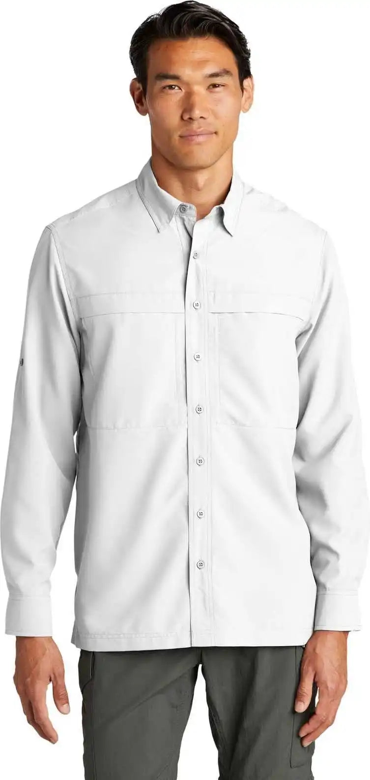 Port Authority W960 Long Sleeve Uv Daybreak Shirt White