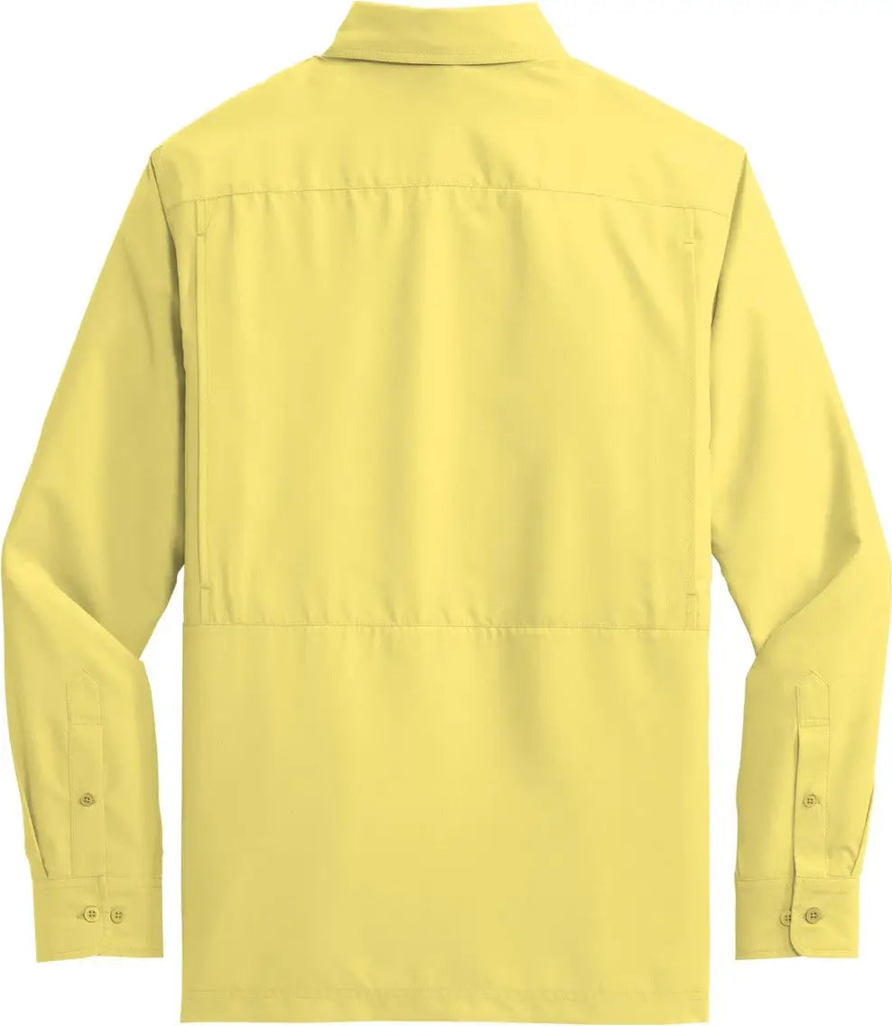 Port Authority W960 Long Sleeve Uv Daybreak Shirt - Yellow