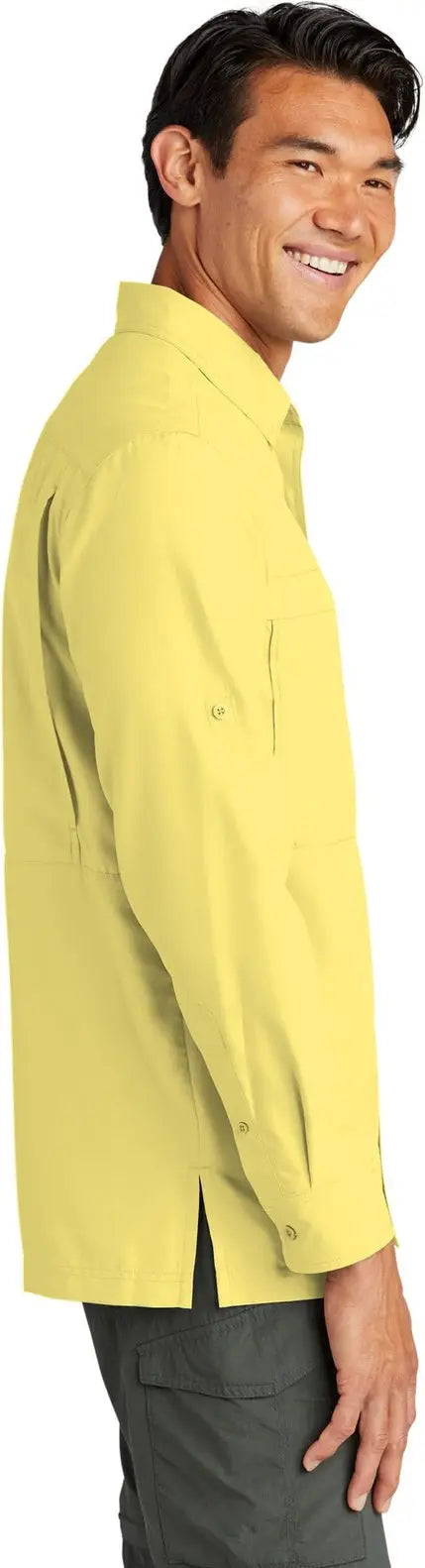 Port Authority W960 Long Sleeve Uv Daybreak Shirt - Yellow