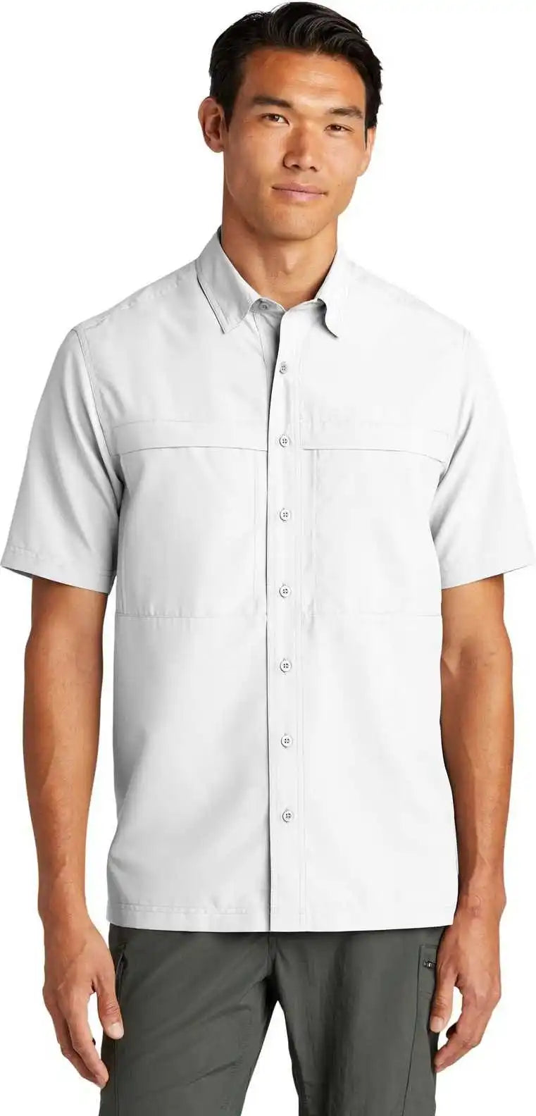 Port Authority W961 Short Sleeve Uv Daybreak Shirt White