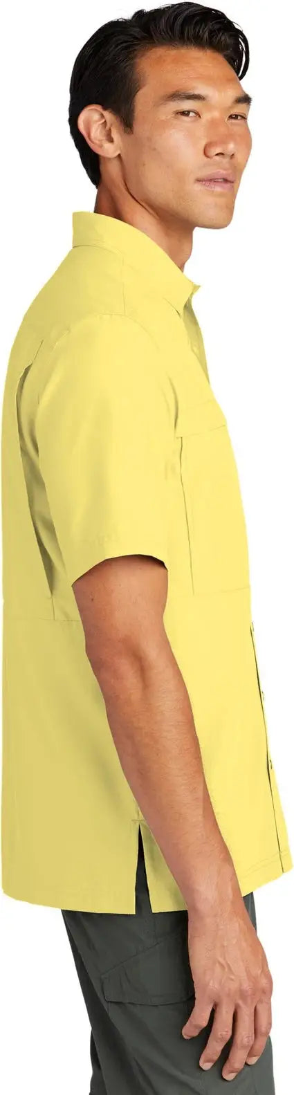 Port Authority W961 Short Sleeve Uv Daybreak Shirt - Yellow