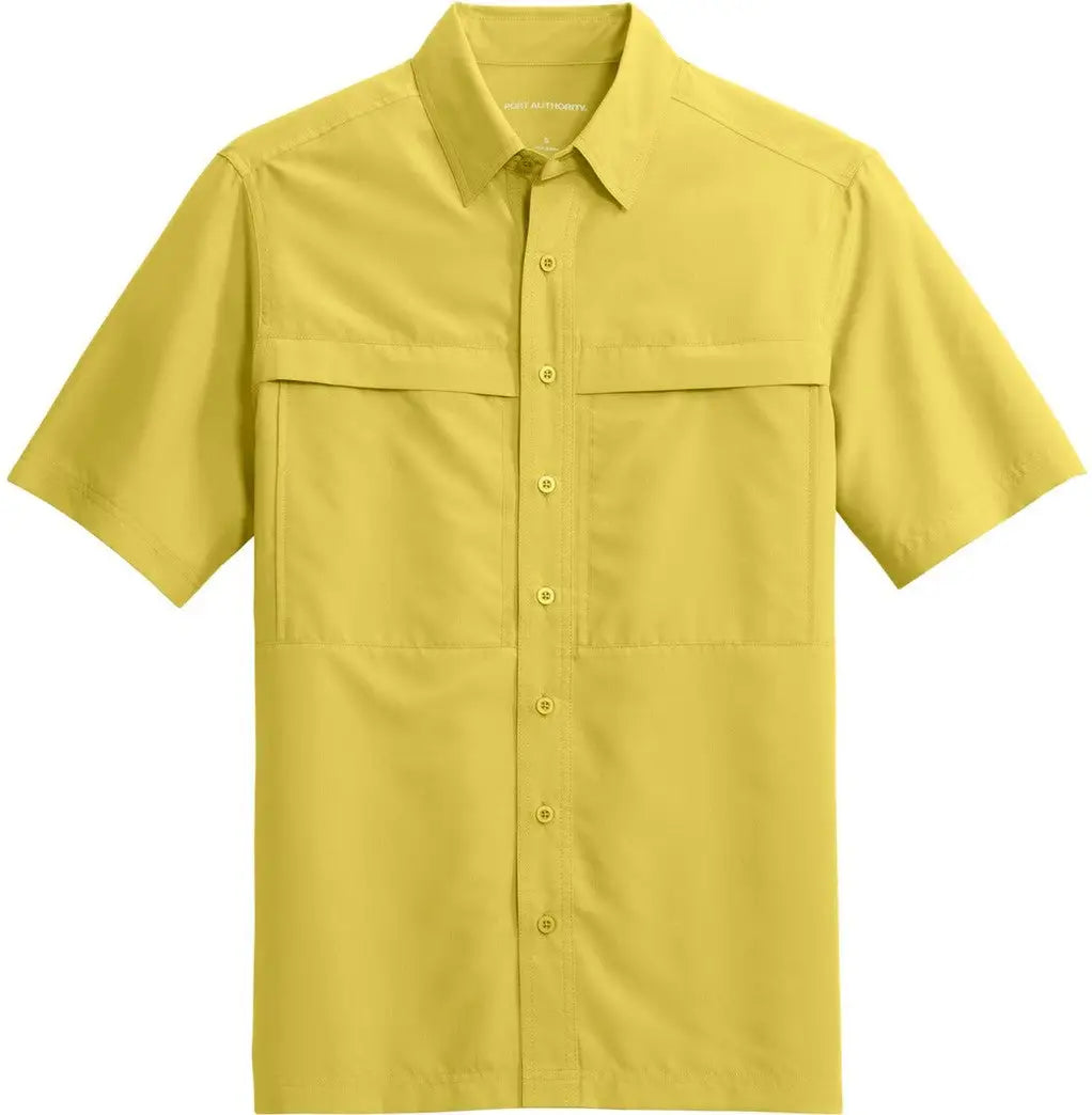 Port Authority W961 Short Sleeve Uv Daybreak Shirt - Yellow