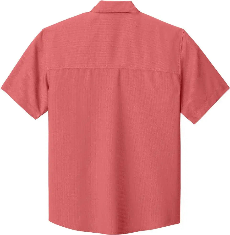 Port Authority W963 Short Sleeve Uv Dockside Shirt - Coral Reef - Adult Xs
