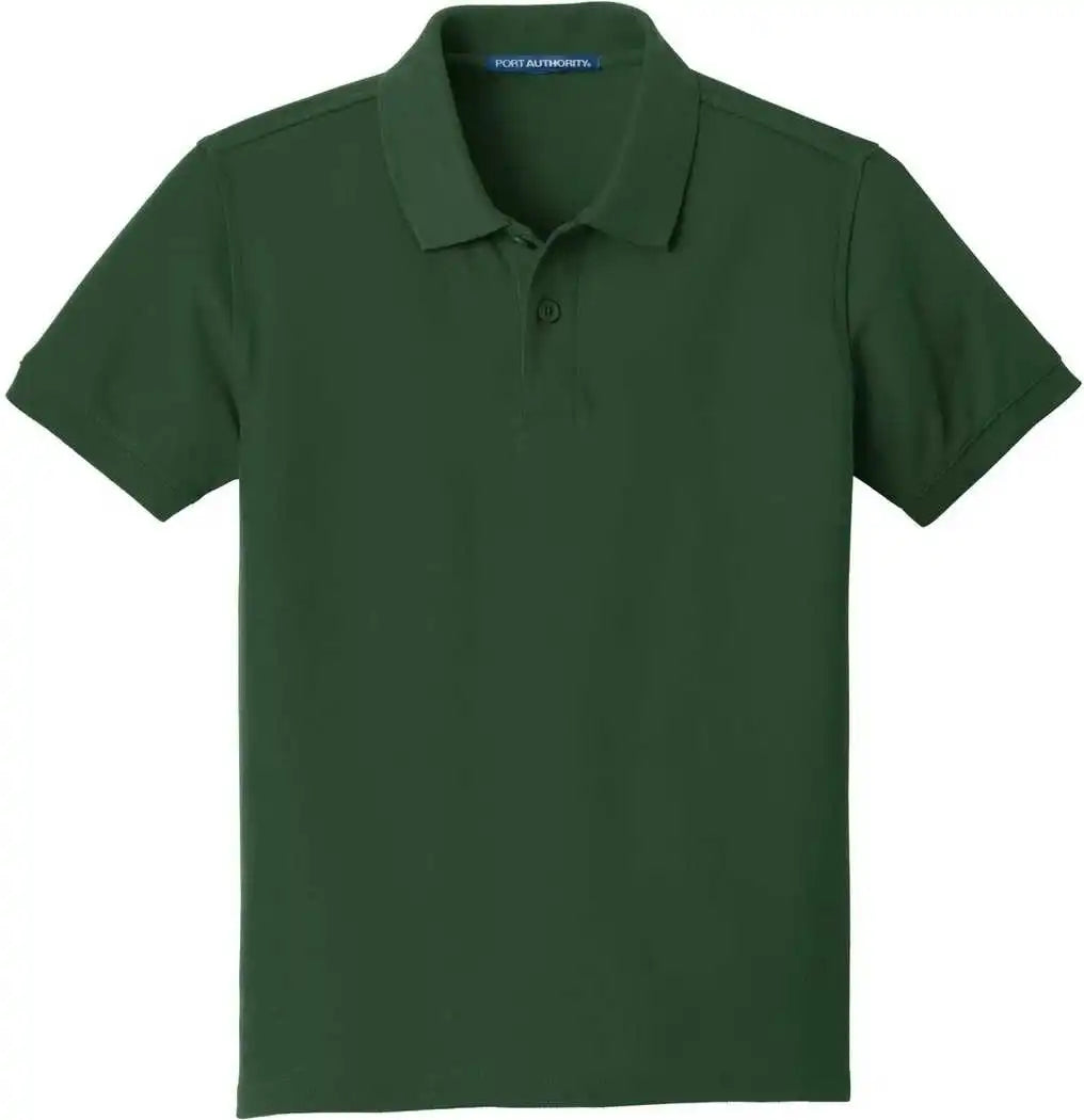 Port Authority Y100 Youth Core Classic Pique Polo Deep Forest Green