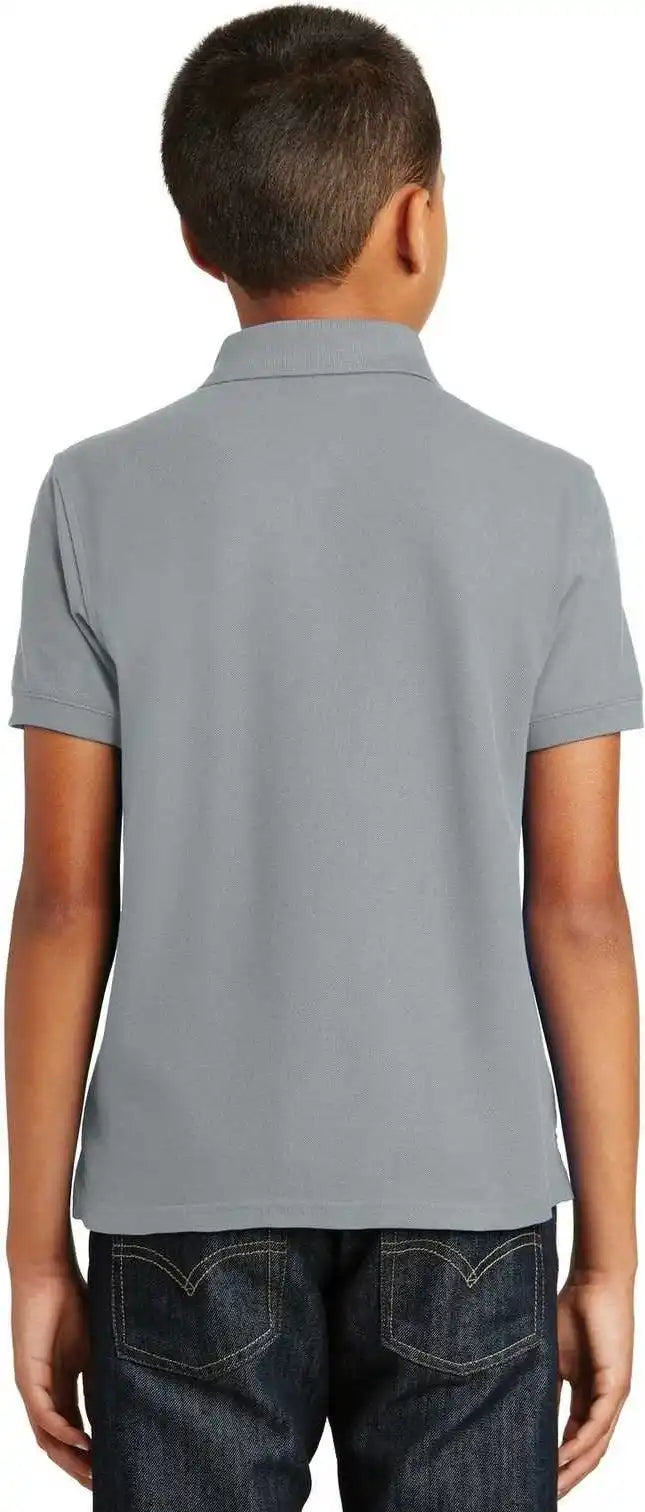 Port Authority Y100 Youth Core Classic Pique Polo Gusty Gray