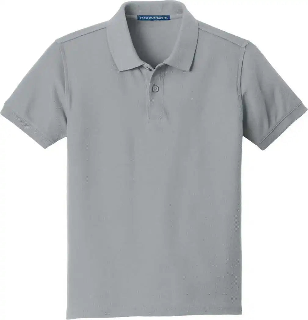 Port Authority Y100 Youth Core Classic Pique Polo - Gusty Grey