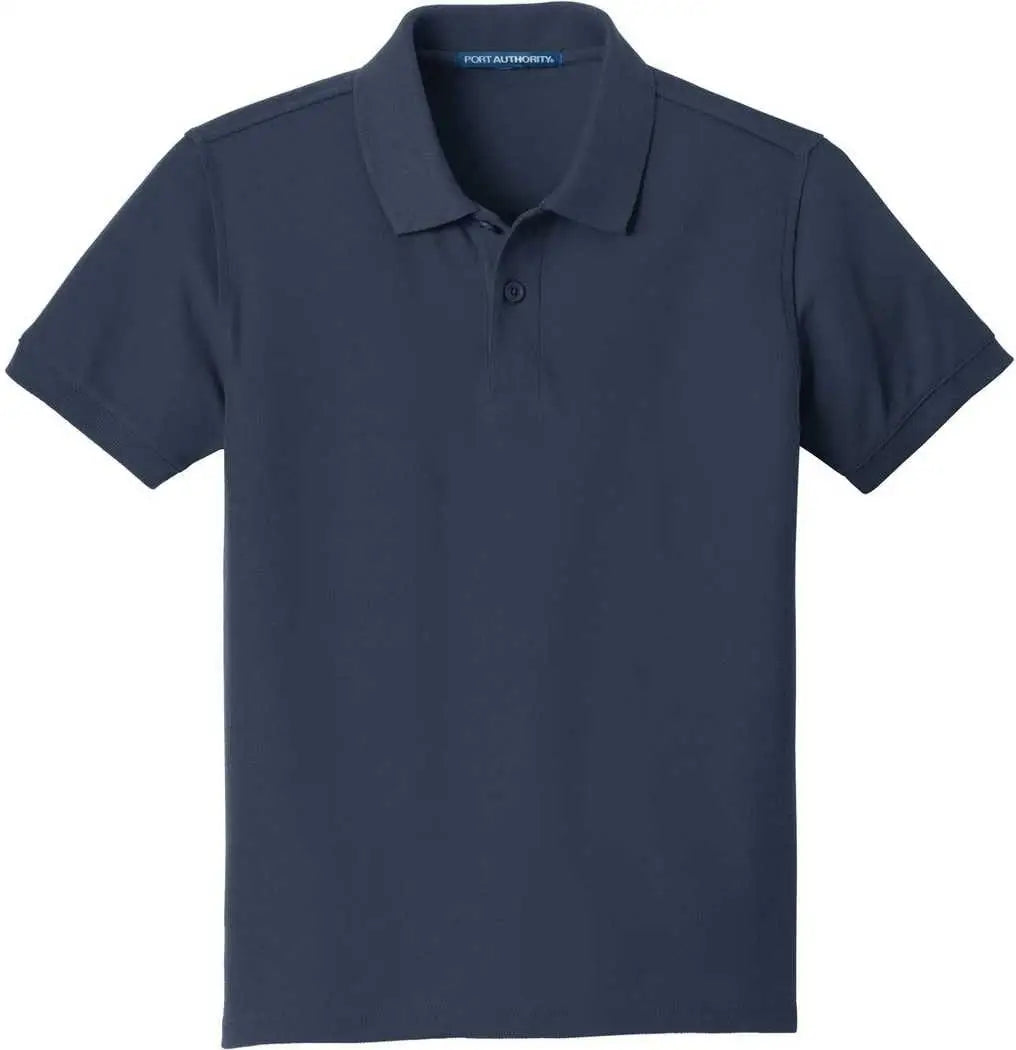 Port Authority Y100 Youth Core Classic Pique Polo - River Blue Navy