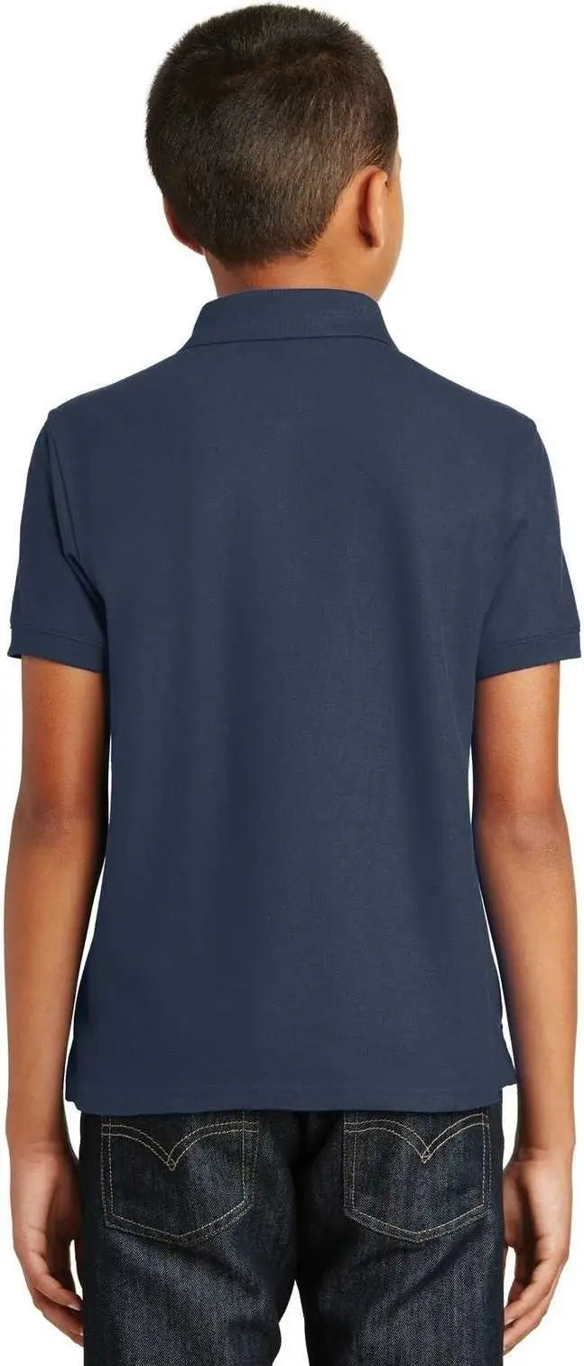 Port Authority Y100 Youth Core Classic Pique Polo - River Blue Navy