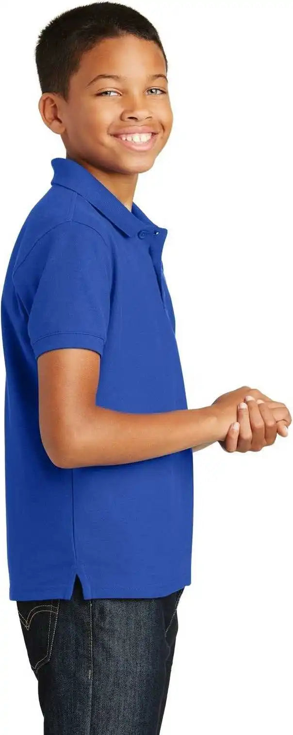Port Authority Y100 Youth Core Classic Pique Polo True Royal