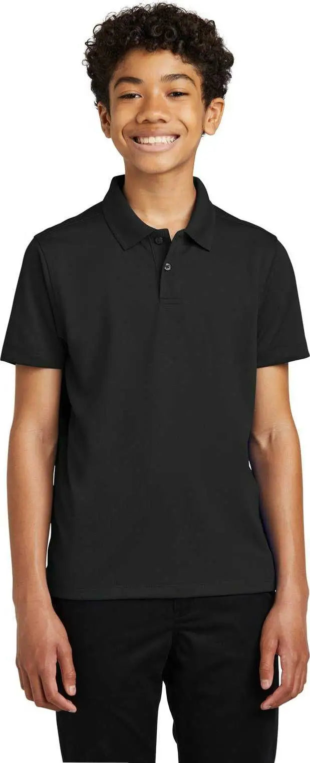 Port Authority Y110 Youth Dry Zone Uv Micro-mesh Polo - Deep Black