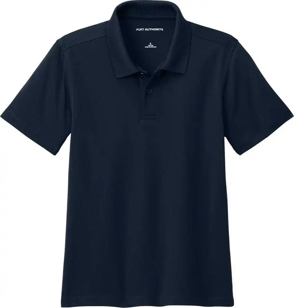 Port Authority Y110 Youth Dry Zone Uv Micro Mesh Polo River Blue Navy