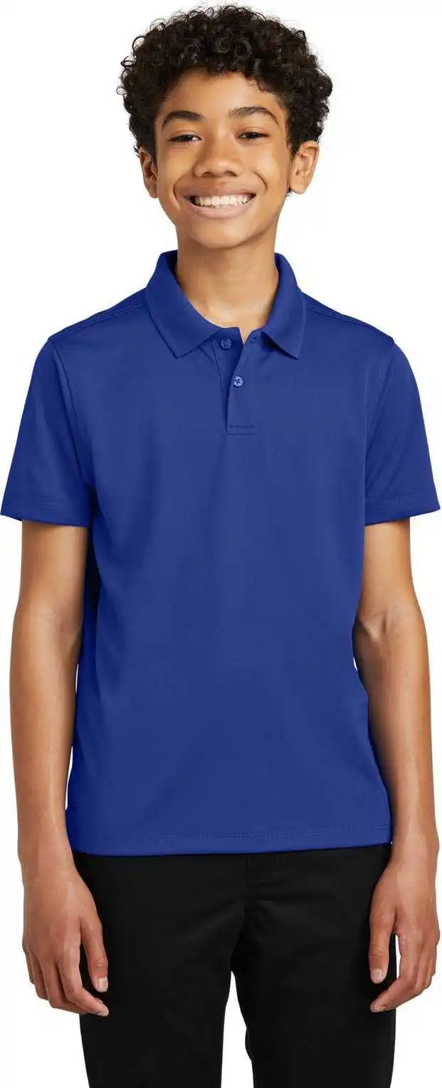 Port Authority Y110 Youth Dry Zone Uv Micro Mesh Polo True Royal