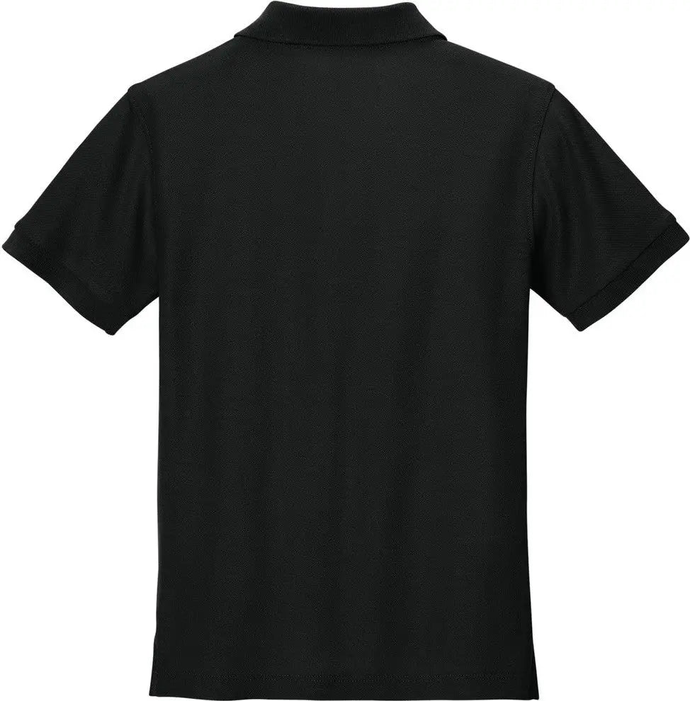 Port Authority Y200 Youth Wearever Signature Pique Polo - Deep Black