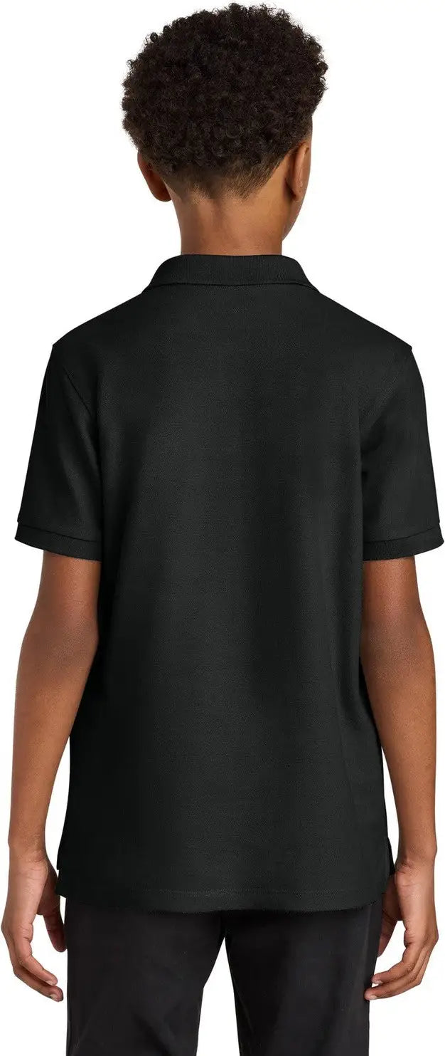 Port Authority Y200 Youth Wearever Signature Pique Polo - Deep Black