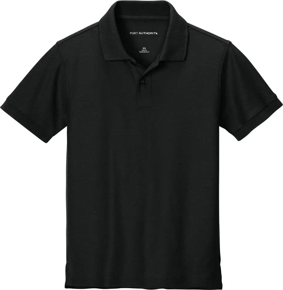 Port Authority Y200 Youth Wearever Signature Pique Polo - Deep Black