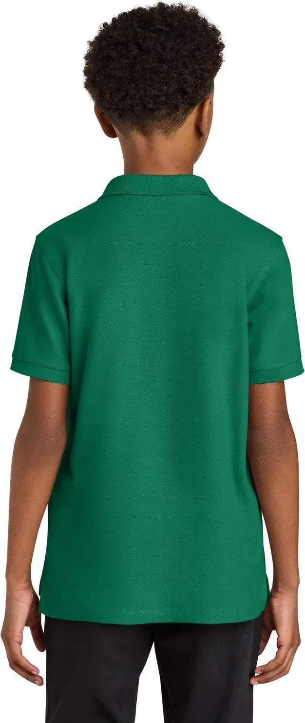 Port Authority Y200 Youth Wearever Signature Pique Polo - Kelly Green