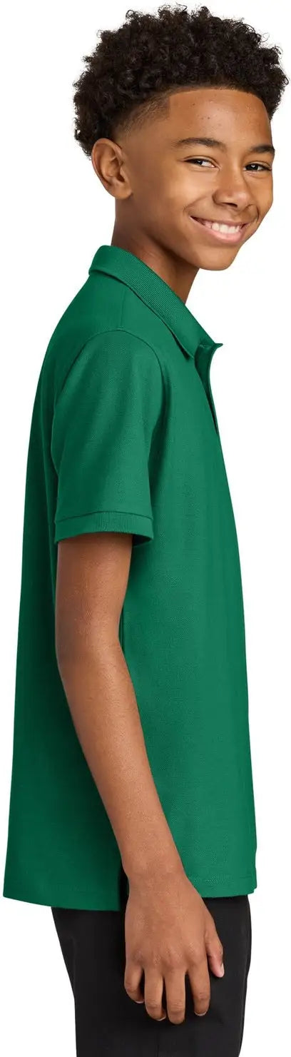 Port Authority Y200 Youth Wearever Signature Pique Polo - Kelly Green