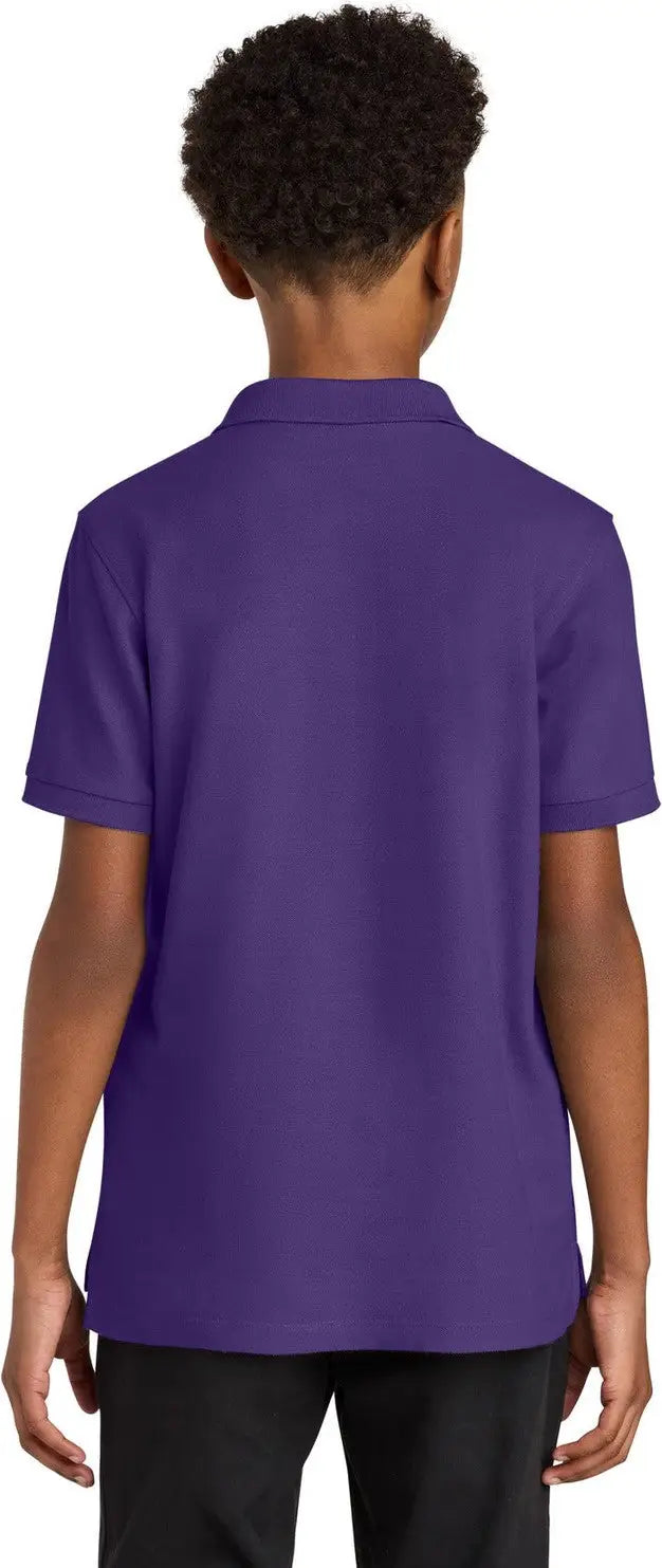 Port Authority Y200 Youth Wearever Signature Pique Polo - Prism Purple