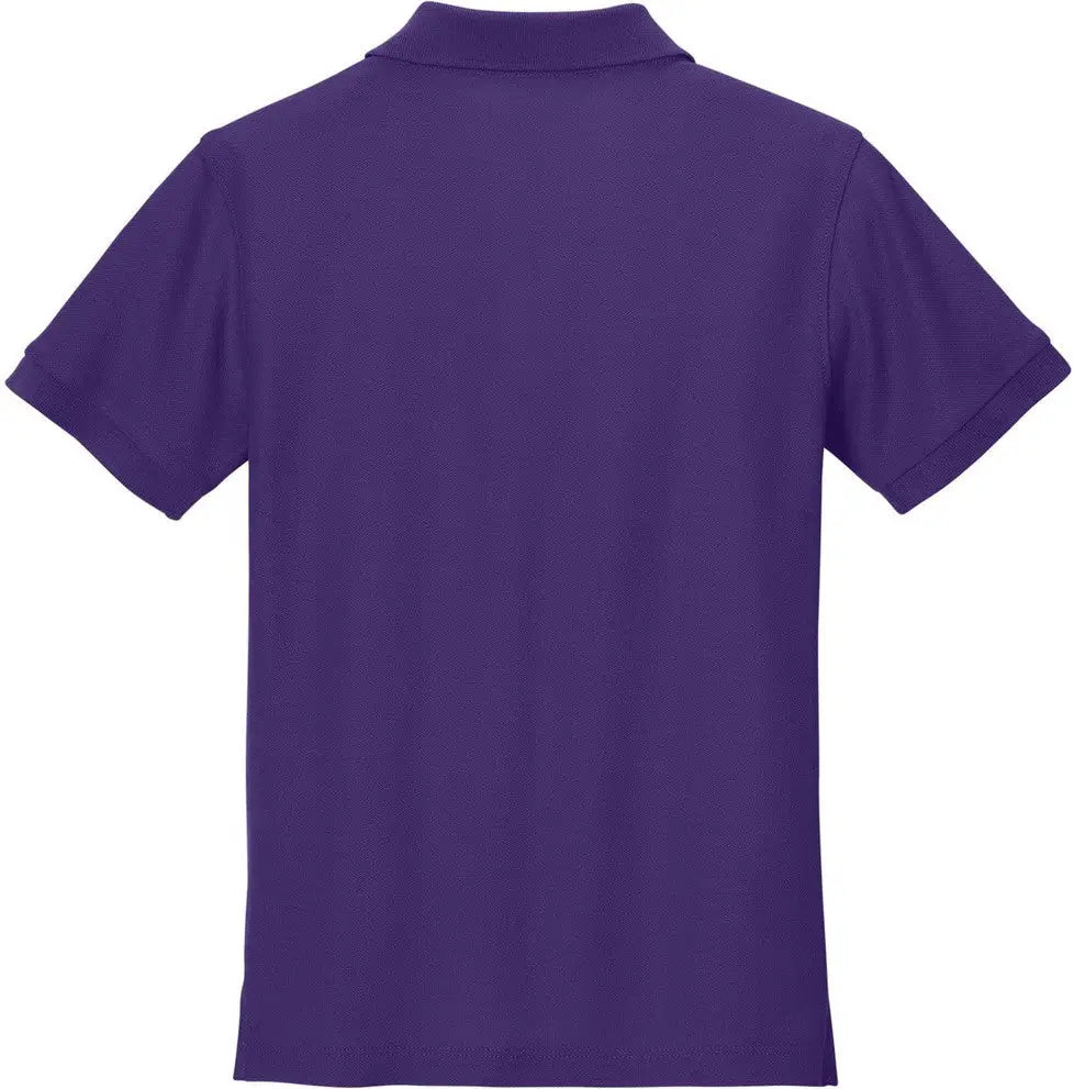 Port Authority Y200 Youth Wearever Signature Pique Polo - Prism Purple