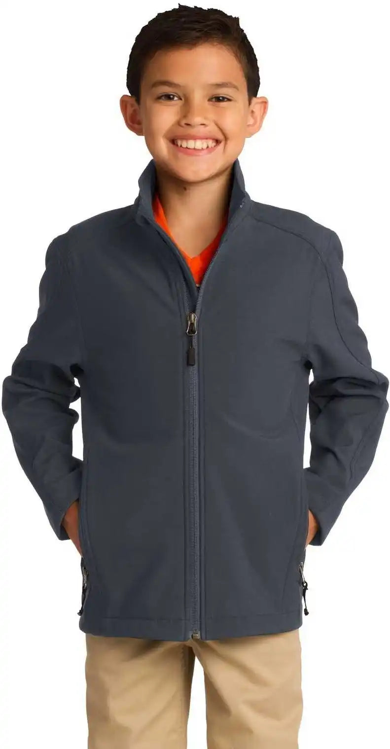 Port Authority Y317 Youth Core Soft Shell Jacket - Battleship Gray